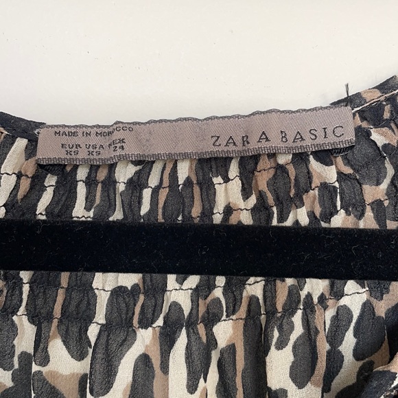 SOLD | Animal Print Sheer Top XS - Picture 6 of 6